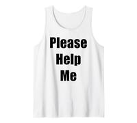 Camiseta por Favor ayúdame Camiseta sin Mangas