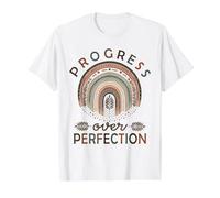 Camiseta Progress Over Perfection Ed Special Ed Teacher Team SPED Camiseta gráfica económica, Hombre, Blanco, L