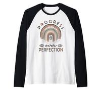 Camiseta Progress Over Perfection Ed Special Ed Teacher Team SPED Camiseta Manga Raglan