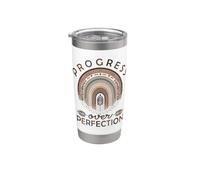 Camiseta Progress Over Perfection Ed Special Ed Teacher Team SPED Vaso térmico de acero inoxidable de doble pared