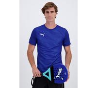PUMA Camiseta de pádel Individual Graphic para hombre, Ropa, Vivid Azul/Blanco, M M