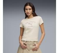 Camiseta PUMA Class Graphic para mujer, Ropa, Blanco, L