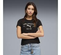 Camiseta PUMA Class Graphic para mujer, Ropa, Negro, XS
