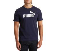 Camiseta Puma Essentials Logo para hombre (disponible en talla grande y alta), color azul marino mediano
