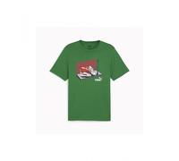Camiseta PUMA GRAPHIC SNEAKER BOX TEE 680175 86 Verde - Talla: L