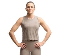 Camiseta corta de tirantes PUMA x HYROX CLOUDSPUN ThermoAdapt para mujer, Ropa, Beige, S