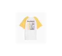 Camiseta puma mid90s graphic tee i infantil blanco/amarillo 11 - 12 AÑOS