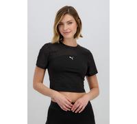 PUMA Lace Top - Short, Camisetas Unisex Adulto, PUMA Black, L