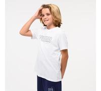 Camiseta Puma Niños Blanco Estampado Algodón 164cm 13-14A
