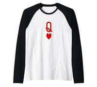 Camiseta Queen of Hearts - Disfraces fáciles para Mujer Camiseta Manga Raglan