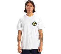 Quiksilver Circle Back SS Camiseta, White, S Hombre