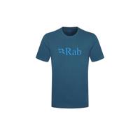 Rab Stance Logo camiseta de algodón orgánico para hombre | EU L in Tempest Blue