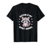 Camiseta Racoon Is My Spirit Animal, linda y divertida, para hombre, mujer y niño Camiseta