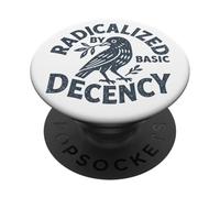 Camiseta Radicalized by Basic Decency Peace Dove Equality PopSockets PopGrip Adhesivo