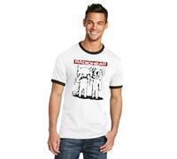 Camiseta Radiohead música Rock Grupo Concierto (FR/ES, Letras, XXL, Regular, Regular, Blanco/Negro)