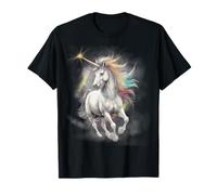 Camiseta Rainbow Unicorn Fantasy Art Camiseta