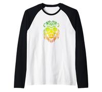 Camiseta Rasta Reggae Jamaica León, Camiseta Vintage Camiseta Manga Raglan