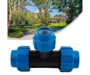 Camiseta reductora de 90 grados en PP para tuberías de PE utilizadas en redes de suministro de agua para proyectos de infraestructura verde (32 mm x 25 mm x 32 mm)
