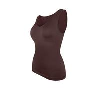 Camiseta Reductora Mujer Camisetas sin mangas moldeadoras for mujer, camisetas sin mangas con tirantes anchos, control de abdomen, moldeador corporal, ropa interior sexy con cuello en V, camisetas de