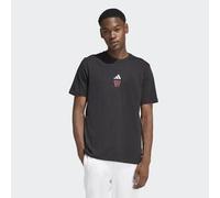 adidas Uomo ANX Hoop Graphic T-Shirt, Black, L