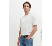 Camiseta regular teñida en prenda White M