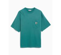 Camiseta Relaxed Carhartt WIP Hudson Pocket para hombre Turquesa M