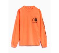 Camiseta Relaxed Carhartt WIP Industry Men's Loose Fit Long Sleeve T-Shirt para hombre Naranja S