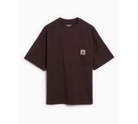 Carhartt WIP - Camisetas - S/S Work Pocket T-Shirt Palisander - Talla XL - Burdeos Burdeos XL