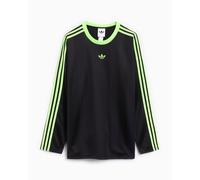 Camiseta Relaxed de manga larga adidas Originals Adicolor Jacquard para hombre Negro S