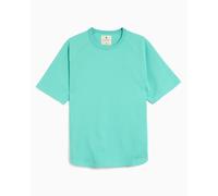 Camiseta Relaxed Repelente al agua Snow Peak Dry Waffle para hombre Turquesa XL