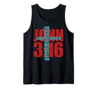 Camiseta Religiosa Cristiana Juan 3:16 Su único Hijo Camiseta sin Mangas