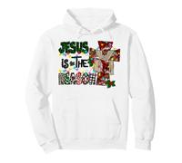 Camiseta Religiosa de Navidad con Texto en inglés Jesús is The Reason Christmas Sudadera con Capucha