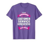 Camiseta representativa de Servicio al Cliente Camiseta, Hombre, Morado Jaspeado, 3XL