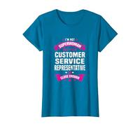 Camiseta representativa de Servicio al Cliente Camiseta, Mujer, Zafiro, 3XL