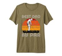 Camiseta Retro con Texto en inglés Best Dad by Par As Golf Best Dad by Par Gifts Camiseta Premium