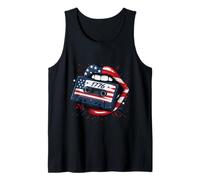 Camiseta Retro de los años 80 y 90 con la Bandera patriótica de los Estados Unidos, Modelo 1776 Camiseta sin Mangas