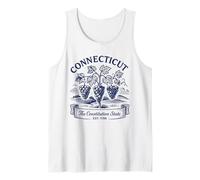 Camiseta retro del estado de Connecticut Est 1788 New England Heritage Camiseta sin Mangas