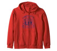 Camiseta retro del estado de Connecticut Est 1788 New England Heritage Sudadera con Capucha