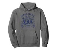 Camiseta retro del estado de Connecticut Est 1788 New England Heritage Sudadera con Capucha