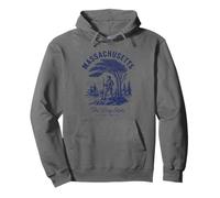 Camiseta retro del estado de Massachusetts Est 1788 Freedom Trail Sudadera con Capucha