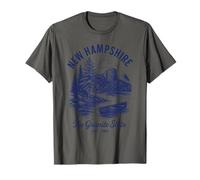 Camiseta retro del estado de New Hampshire Est 1788 White Mountains Camiseta