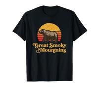 Camiseta retro Great Smoky Mountains National Park Bear Camiseta