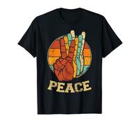 Camiseta Retro Peace Vintage Victorys Tee Hippie 60's 70's Camiseta