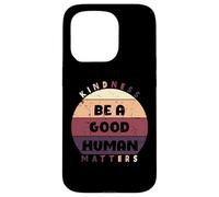 Camiseta Retro Vintage Be A Good Human Kindness Matters para Mujeres y Hombres Carcasa para iPhone 15 Pro