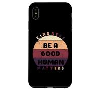 Camiseta Retro Vintage Be A Good Human Kindness Matters para Mujeres y Hombres Carcasa para iPhone XS MAX