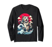 Camiseta Retro Vintage de Arte japonés Legendario Raro Kaiju Manga Larga