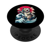 Camiseta Retro Vintage de Arte japonés Legendario Raro Kaiju PopSockets PopGrip Adhesivo