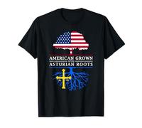 Camiseta Reunión Bandera Asturiana Americana - Camisa Asturias Camiseta
