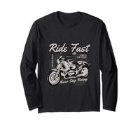 Camiseta Ride Fast: Bold Cruiser Spirit y Street Power Manga Larga