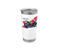 Camiseta Ride With Passion: Embracing the Journey And Destination Vaso térmico de acero inoxidable de doble pared